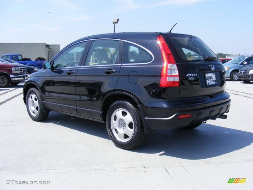 2008 CR-V LX - Nighthawk Black Pearl / Ivory photo #7