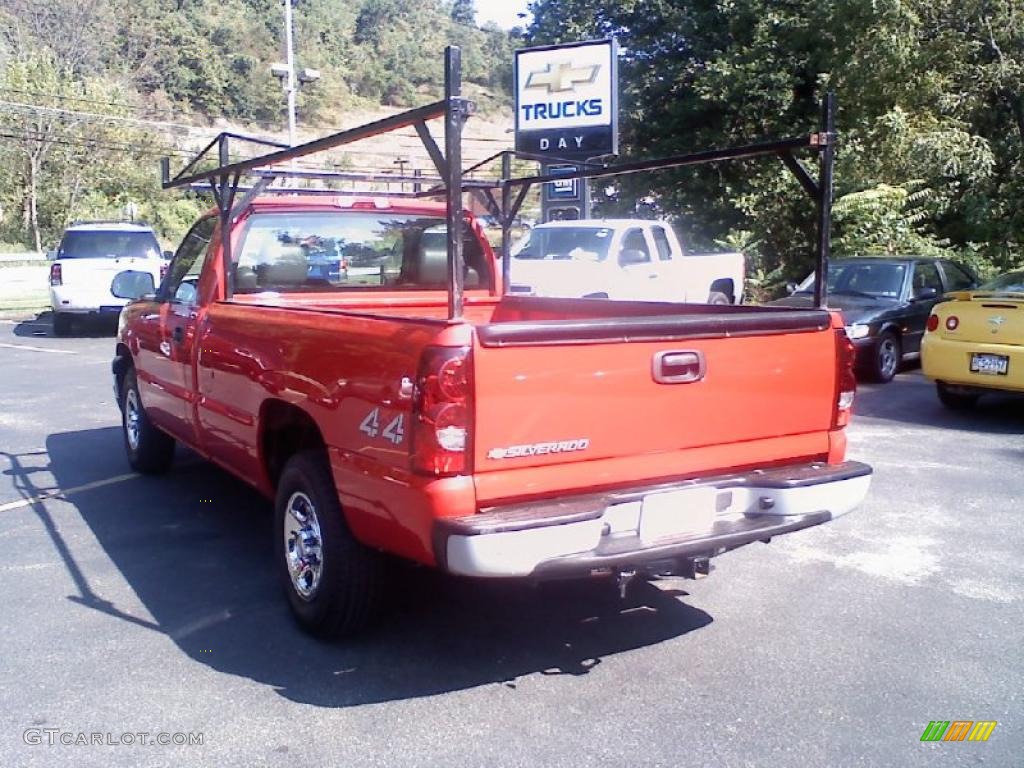 2004 Silverado 1500 Regular Cab 4x4 - Victory Red / Dark Charcoal photo #3