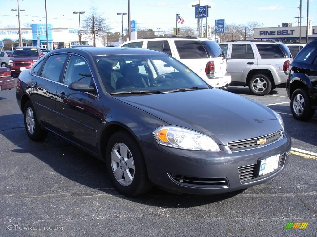 2008 Impala LT - Slate Metallic / Ebony Black photo #2