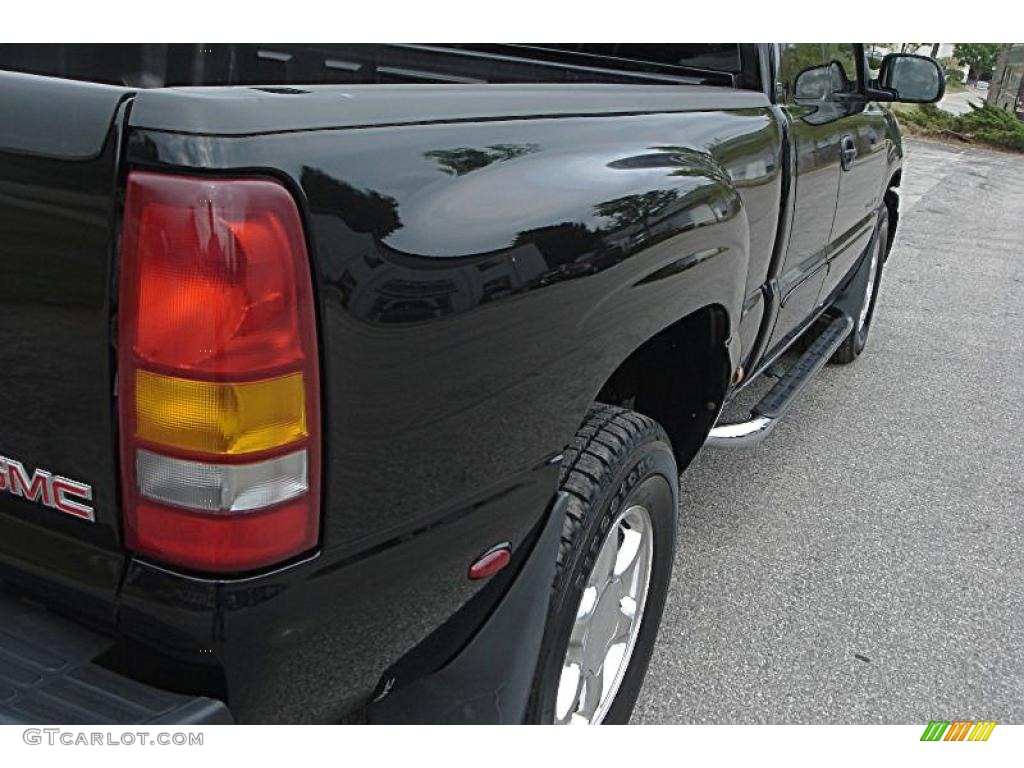 2003 Sierra 1500 Denali Extended Cab AWD - Onyx Black / Sandstone photo #7