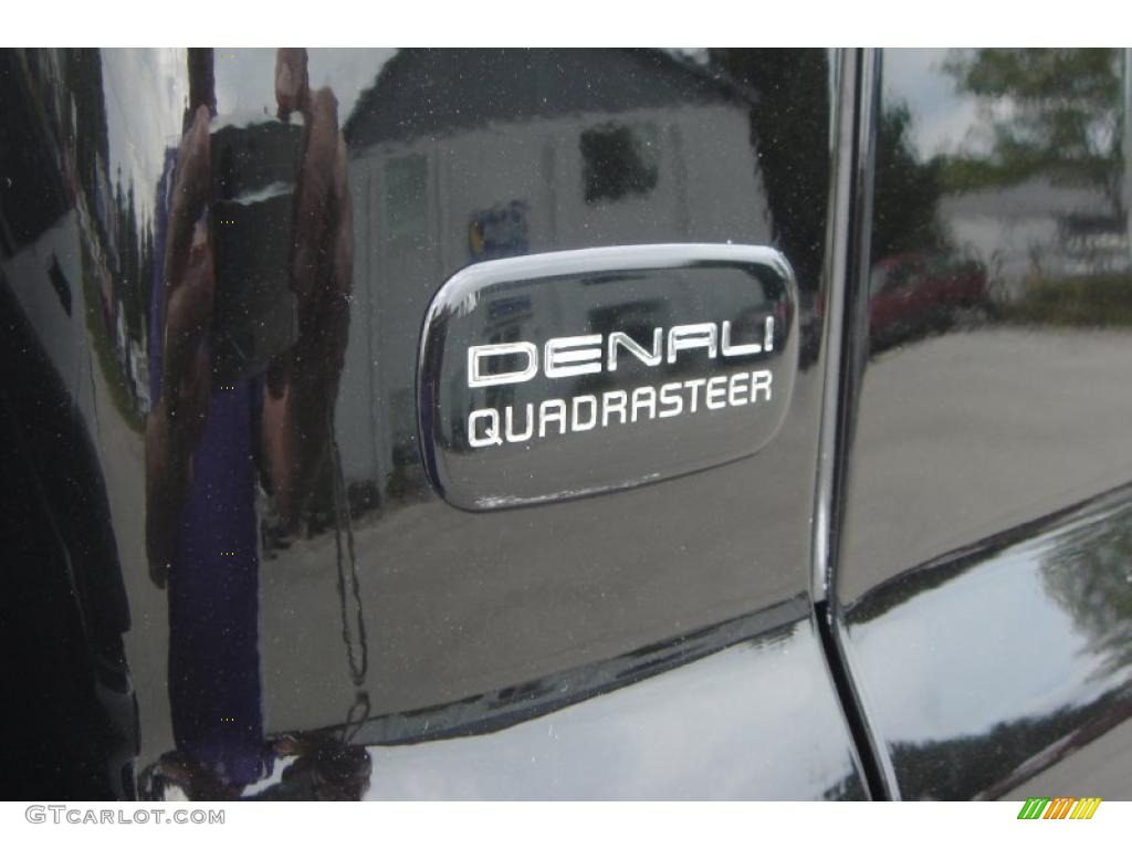 2003 Sierra 1500 Denali Extended Cab AWD - Onyx Black / Sandstone photo #11