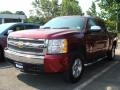 2008 Deep Ruby Metallic Chevrolet Silverado 1500 LT Crew Cab 4x4  photo #1