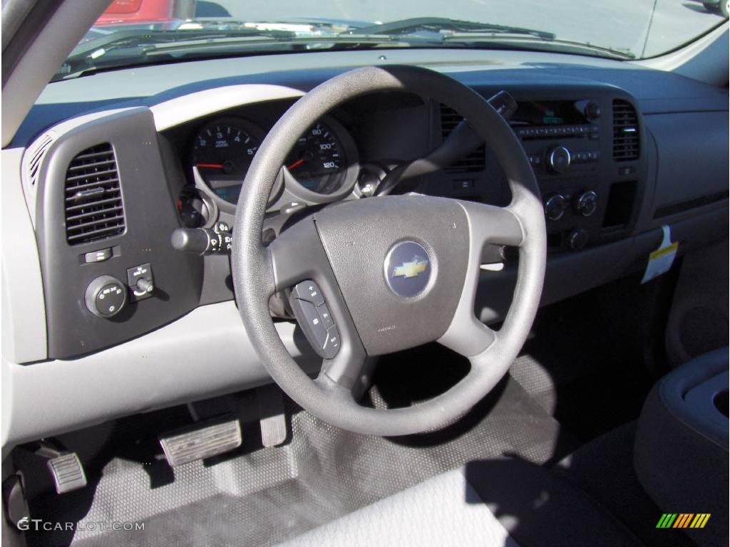 2008 Silverado 1500 LS Regular Cab - Graystone Metallic / Dark Titanium photo #8