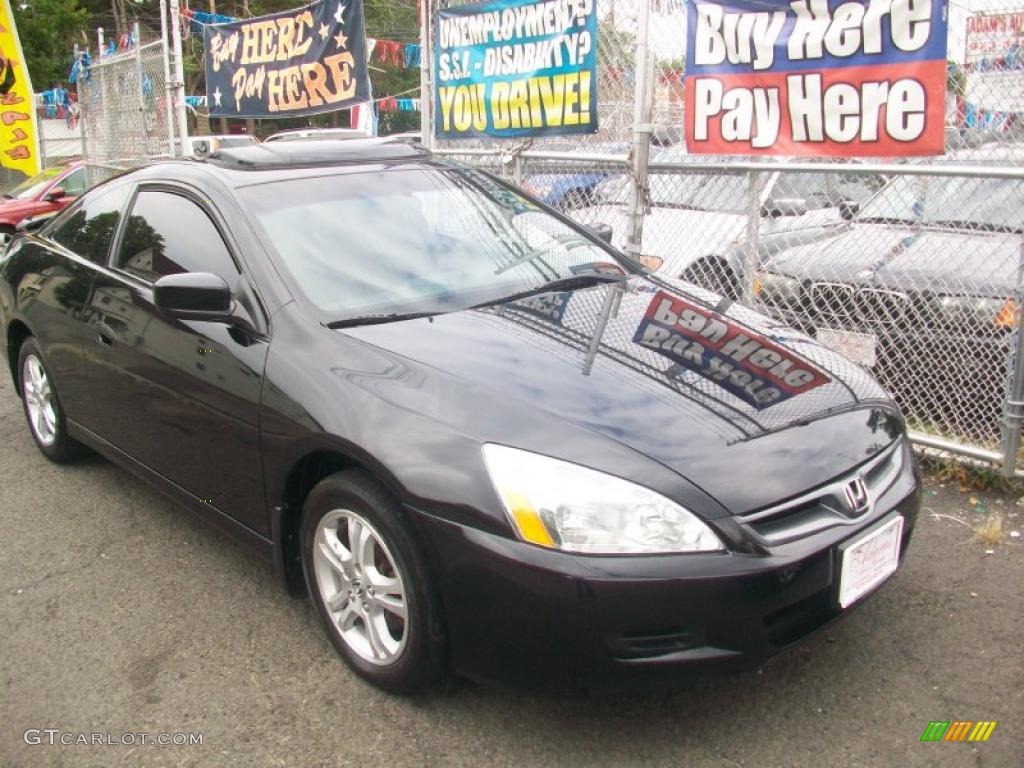 2006 Accord EX Coupe - Nighthawk Black Pearl / Gray photo #2