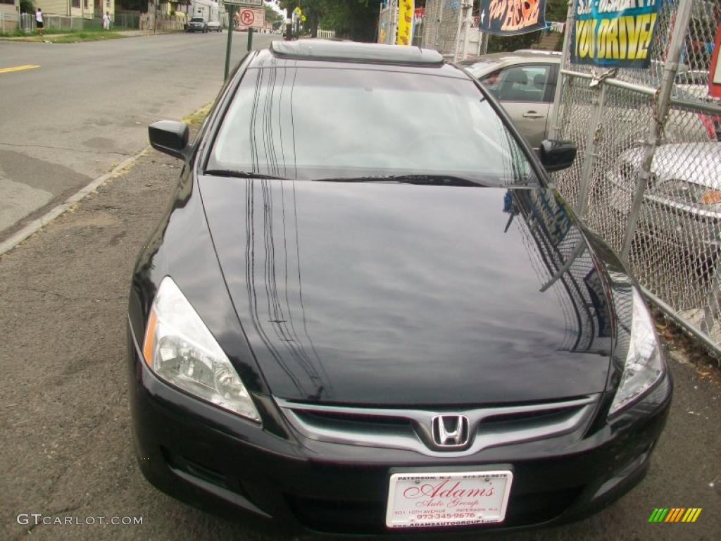 2006 Accord EX Coupe - Nighthawk Black Pearl / Gray photo #5