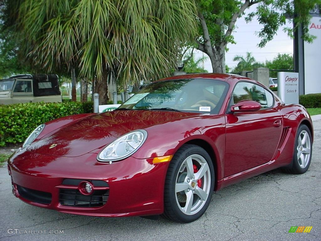 2008 Cayman S - Ruby Red Metallic / Sand Beige photo #7