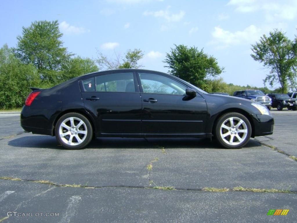 2007 Maxima 3.5 SE - Super Black / Charcoal photo #8