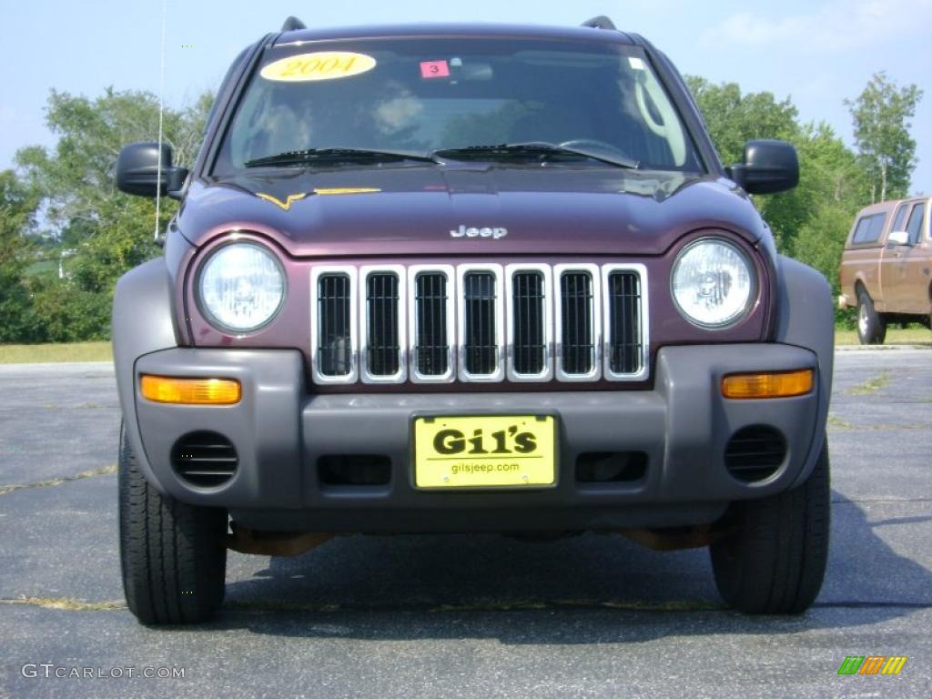 2004 Liberty Sport 4x4 - Deep Molten Red Pearl / Dark Slate Gray photo #3