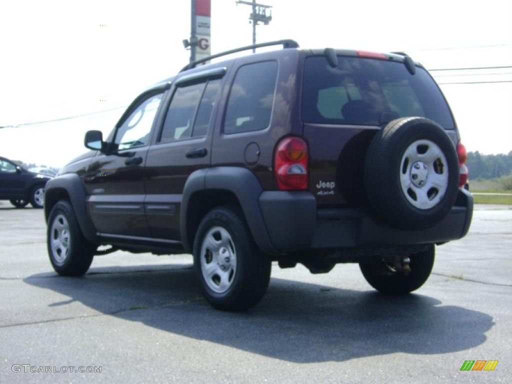 2004 Liberty Sport 4x4 - Deep Molten Red Pearl / Dark Slate Gray photo #5
