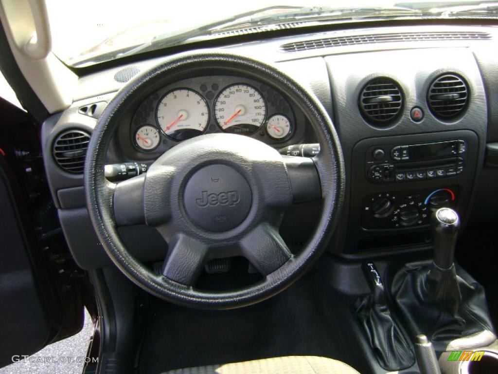 2004 Liberty Sport 4x4 - Deep Molten Red Pearl / Dark Slate Gray photo #13