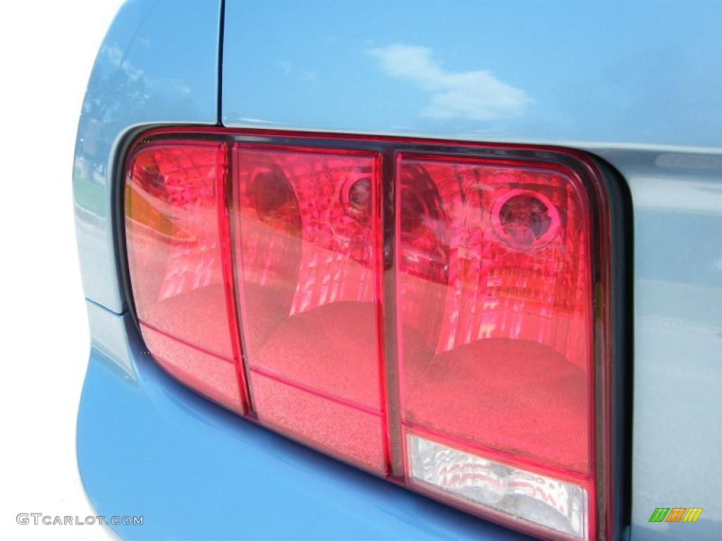 2007 Mustang GT Premium Coupe - Windveil Blue Metallic / Medium Parchment photo #10