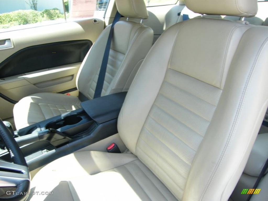 2007 Mustang GT Premium Coupe - Windveil Blue Metallic / Medium Parchment photo #14