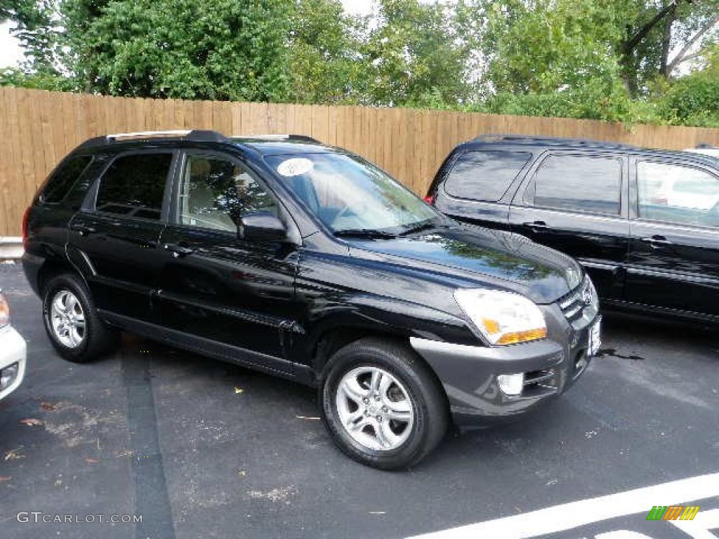 2005 Sportage EX - Black Cherry / Beige photo #1