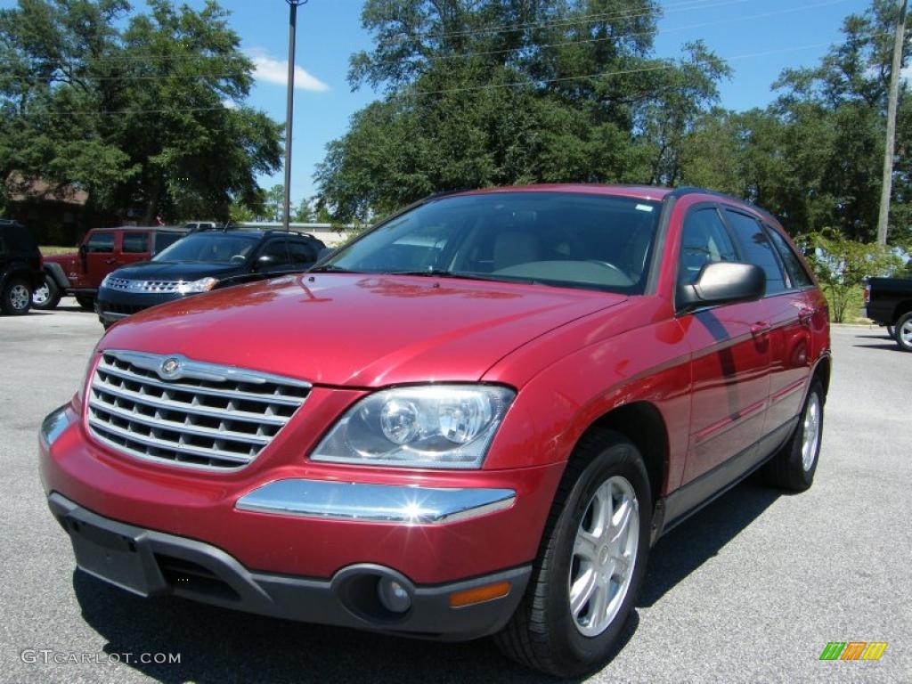 2006 Pacifica Touring - Inferno Red Crystal Pearl / Light Taupe photo #1