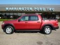 2007 Red Fire Ford Explorer Sport Trac XLT 4x4  photo #1