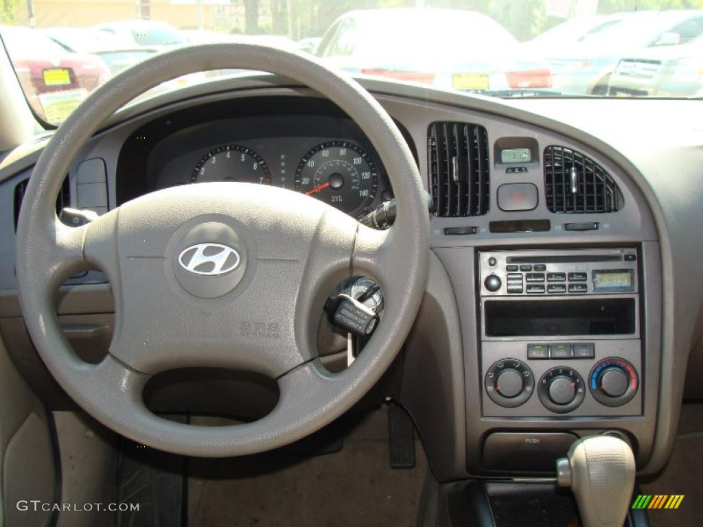 2006 Elantra GLS Sedan - Moonlit Dark Blue / Beige photo #13