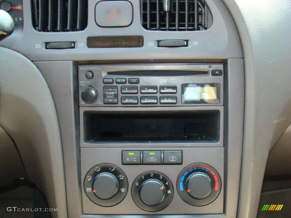2006 Elantra GLS Sedan - Moonlit Dark Blue / Beige photo #14
