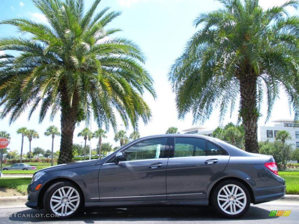 2009 C 300 Sport - Steel Grey Metallic / Black photo #1