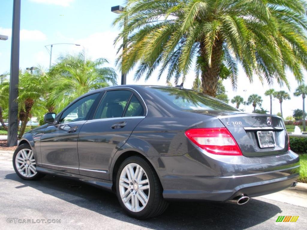 2009 C 300 Sport - Steel Grey Metallic / Black photo #8