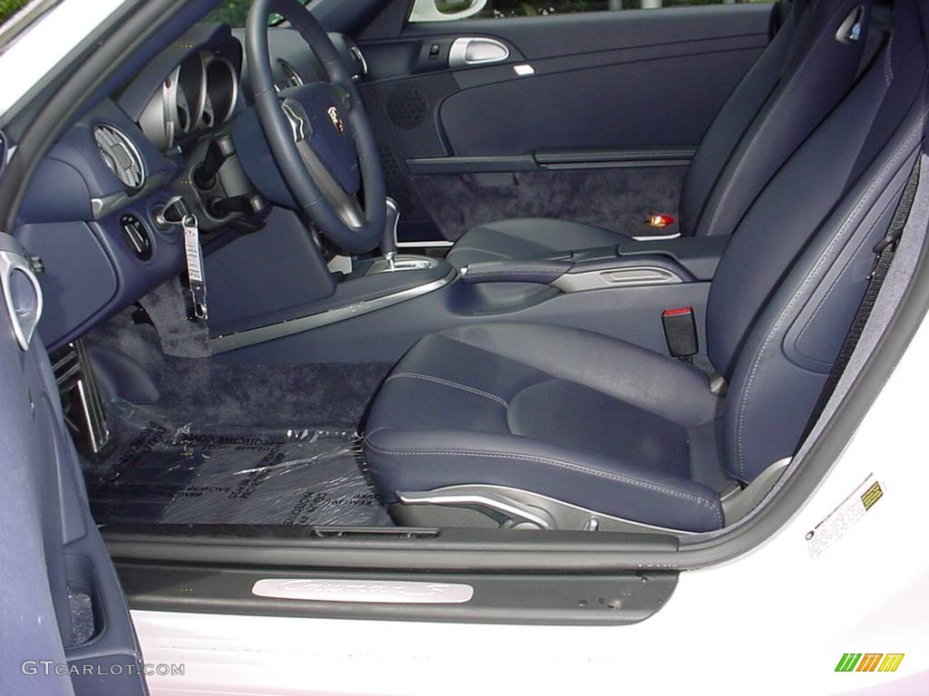 Sea Blue Interior 2008 Porsche Cayman S Photo #358464