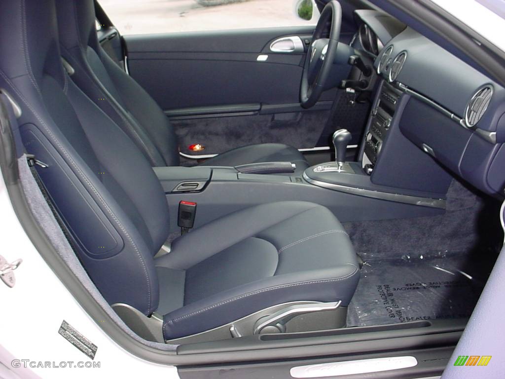 Sea Blue Interior 2008 Porsche Cayman S Photo #358469