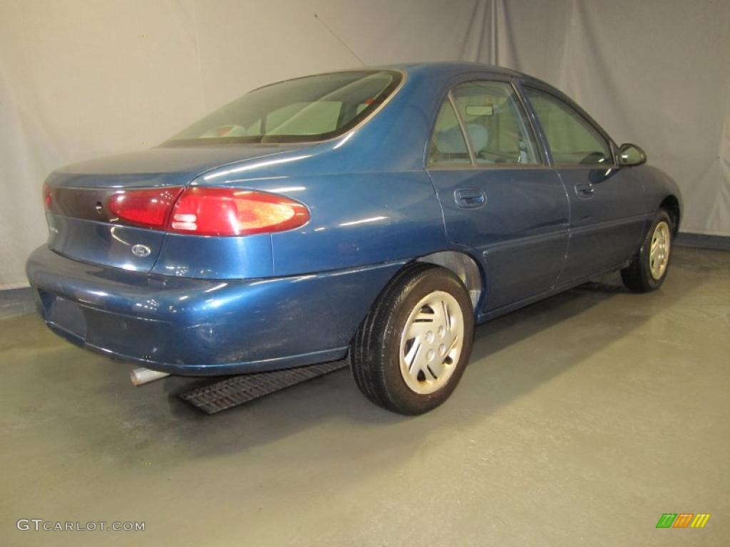1999 Escort SE Sedan - Atlantic Blue Metallic / Medium Graphite photo #3