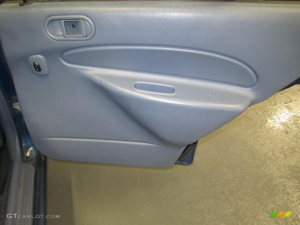 1999 Escort SE Sedan - Atlantic Blue Metallic / Medium Graphite photo #6