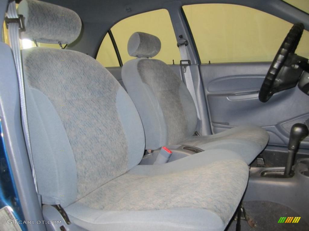 1999 Escort SE Sedan - Atlantic Blue Metallic / Medium Graphite photo #8