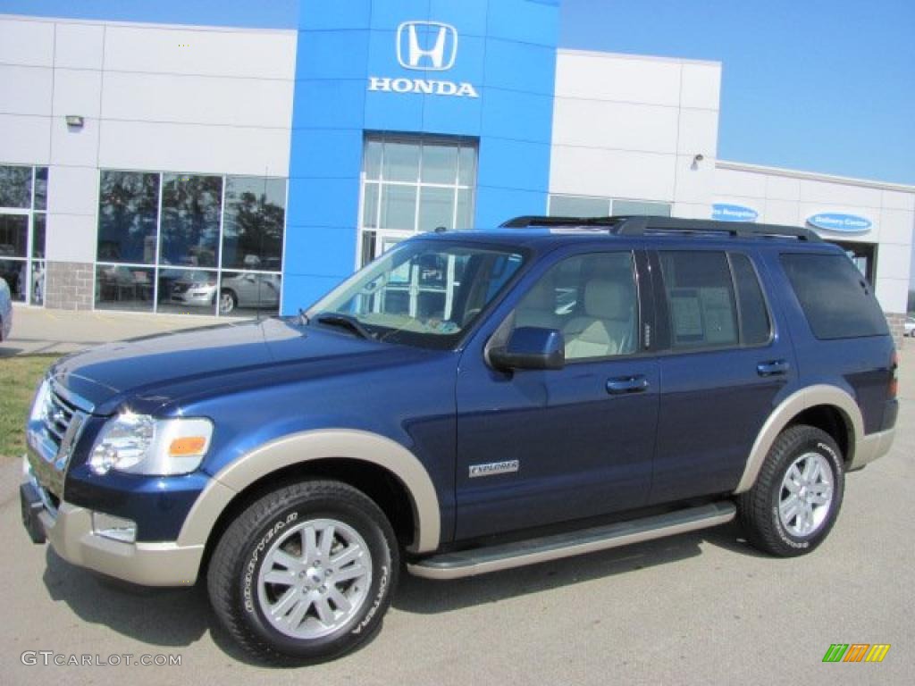 Dark Blue Pearl Metallic Ford Explorer