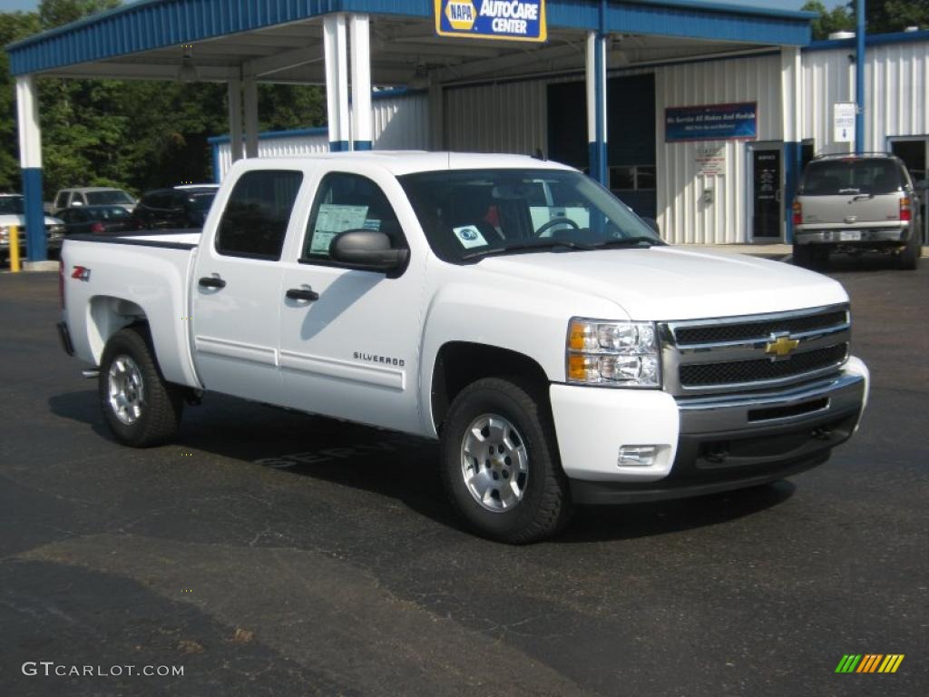2011 Silverado 1500 LT Crew Cab 4x4 - Summit White / Ebony photo #7