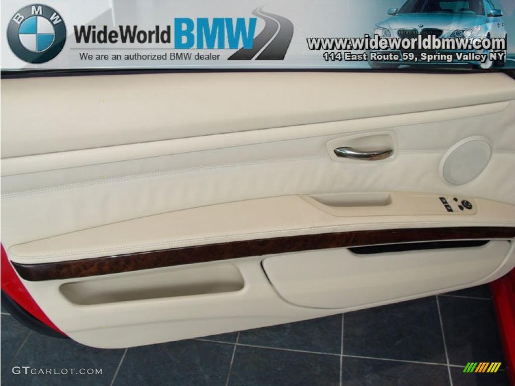 2007 3 Series 335i Coupe - Crimson Red / Cream Beige photo #9