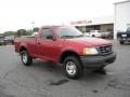 2002 Toreador Red Metallic Ford F150 XL Regular Cab 4x4  photo #1