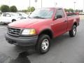 2002 Toreador Red Metallic Ford F150 XL Regular Cab 4x4  photo #3