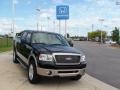 2007 Black Ford F150 Lariat SuperCrew 4x4  photo #2