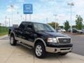 2007 Black Ford F150 Lariat SuperCrew 4x4  photo #3