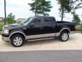 2007 Black Ford F150 Lariat SuperCrew 4x4  photo #13