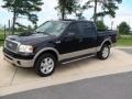 2007 Black Ford F150 Lariat SuperCrew 4x4  photo #14