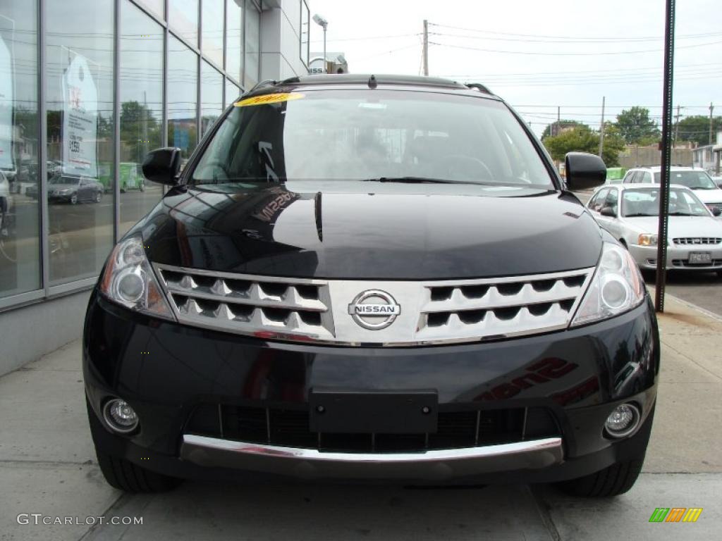 2007 Murano SL AWD - Super Black / Charcoal photo #2