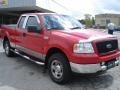 2005 Bright Red Ford F150 XLT SuperCab 4x4  photo #1