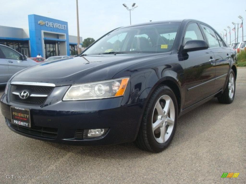 2007 Sonata Limited V6 - Deepwater Blue / Gray photo #1