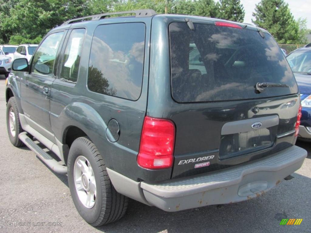 2002 Explorer Sport 4x4 - Aspen Green Metallic / Medium Parchment photo #14