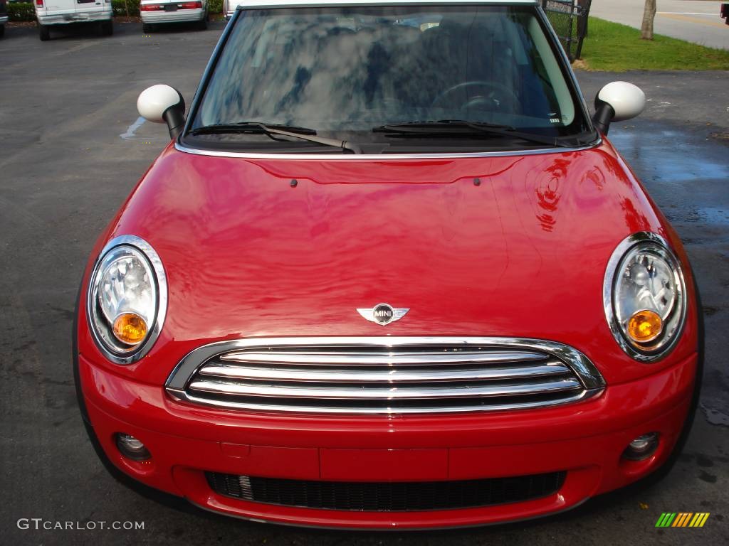 2007 Cooper Hardtop - Chili Red / Carbon Black/Black photo #1