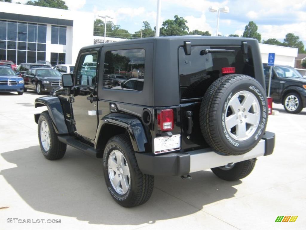 2010 Wrangler Sahara 4x4 - Black / Dark Slate Gray/Medium Slate Gray photo #3