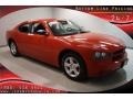 2009 Inferno Red Crystal Pearl Dodge Charger SE  photo #1