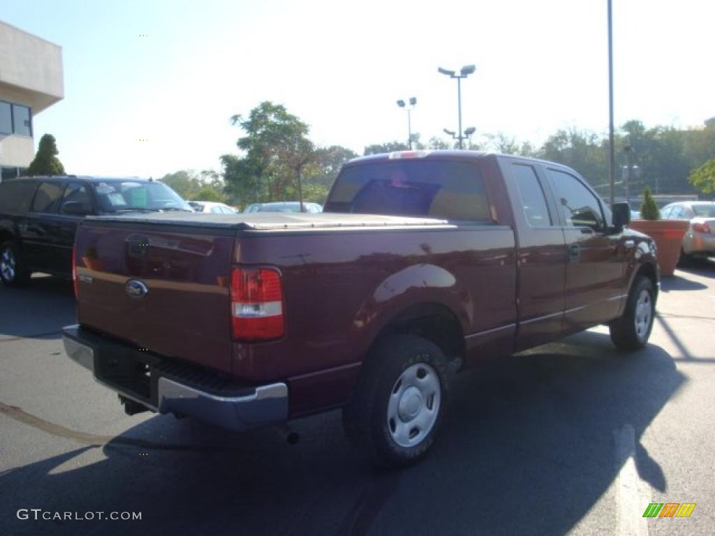 2006 F150 XLT SuperCab - Dark Toreador Red Metallic / Medium/Dark Flint photo #3
