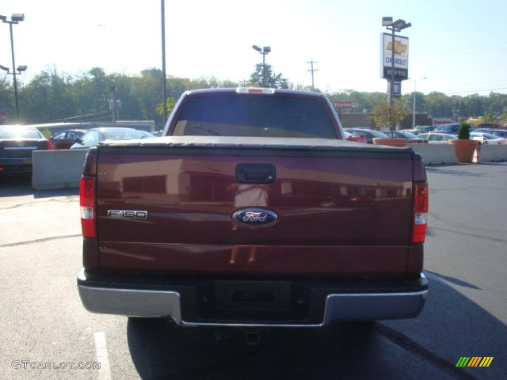 2006 F150 XLT SuperCab - Dark Toreador Red Metallic / Medium/Dark Flint photo #4