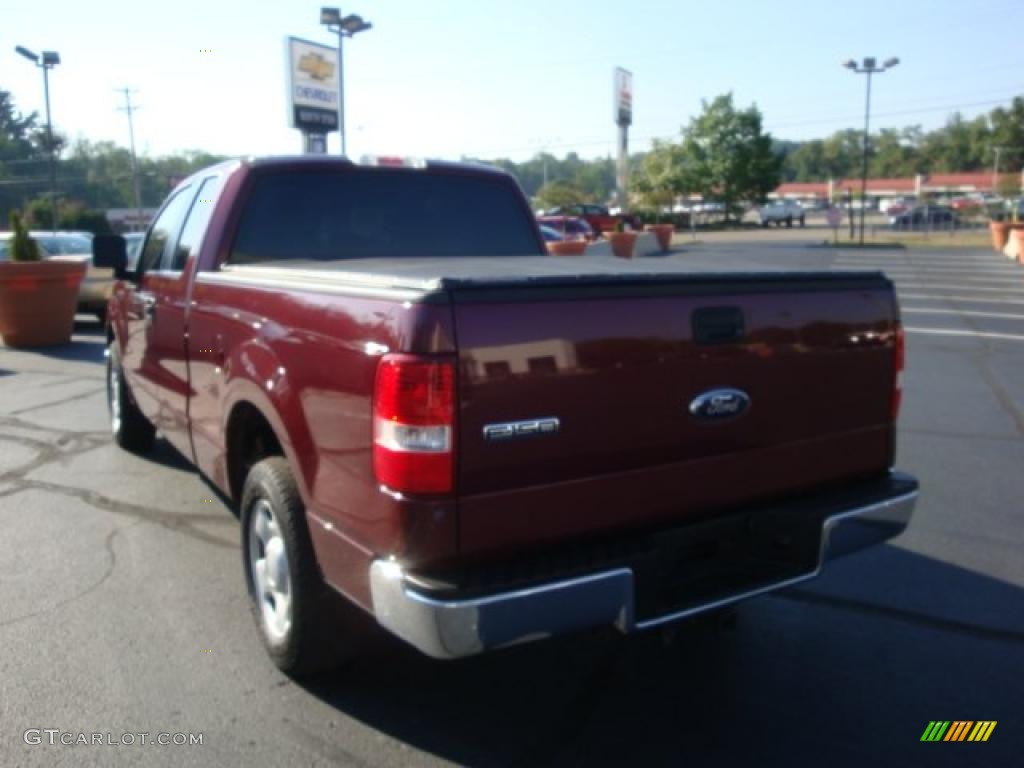 2006 F150 XLT SuperCab - Dark Toreador Red Metallic / Medium/Dark Flint photo #5