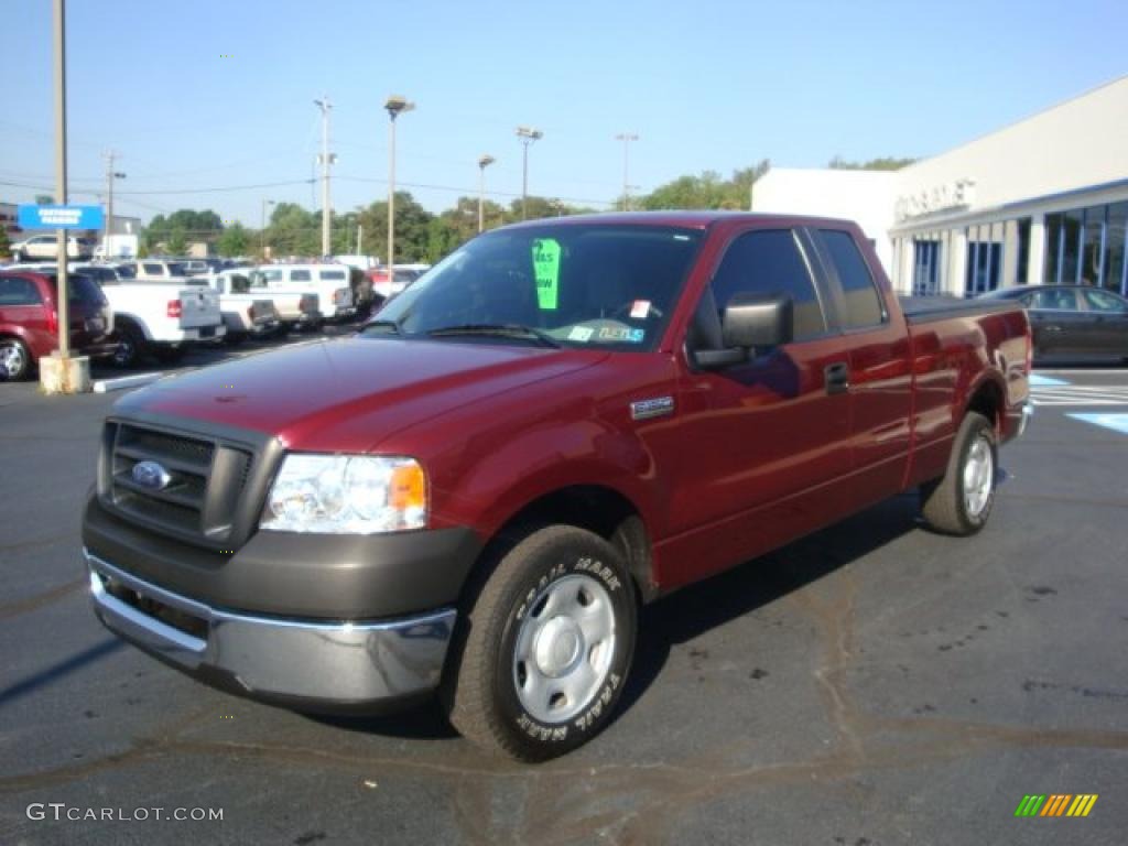 2006 F150 XLT SuperCab - Dark Toreador Red Metallic / Medium/Dark Flint photo #7