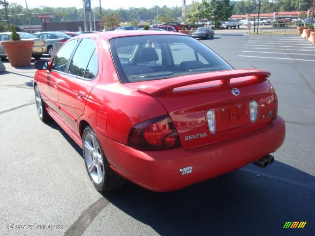 2004 Sentra SE-R - Aztec Red / Charcoal photo #5