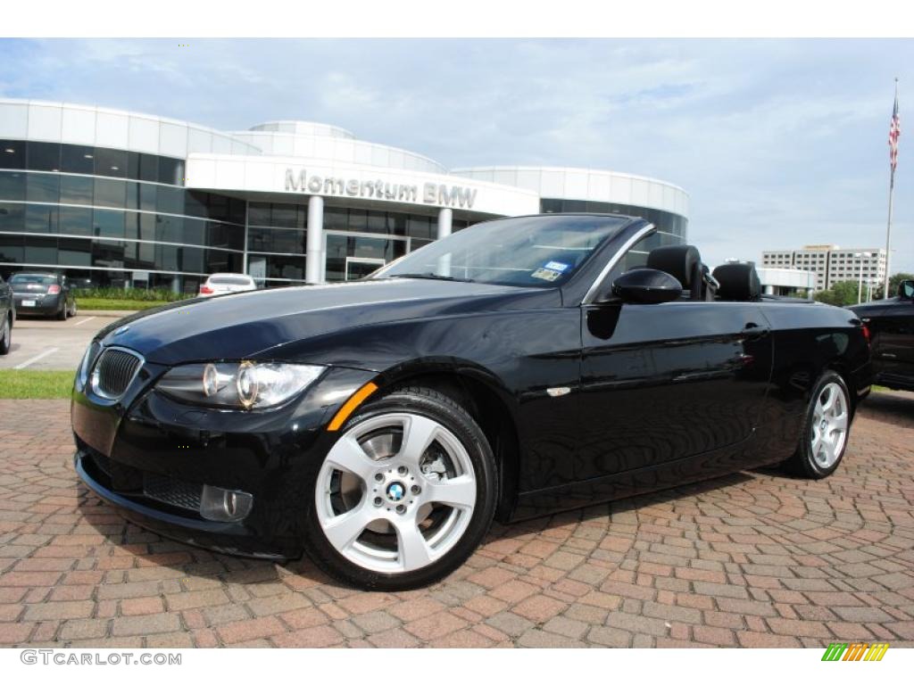 2008 3 Series 328i Convertible - Jet Black / Black photo #1